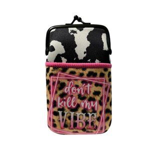 Colorful & Fun Neoprene Cigarette Pouch with Snap Clasp Closure